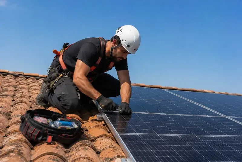 Maintenance et monitoring de panneaux solaires à Villandraut